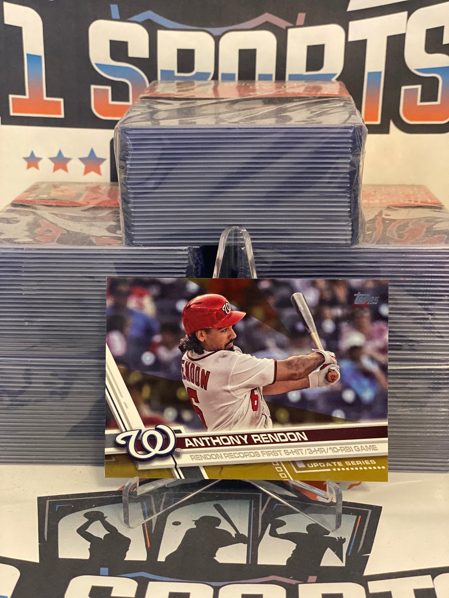 2017 Topps Update (Gold, Capitol Clout 1861/2017) Anthony Rendon #US290