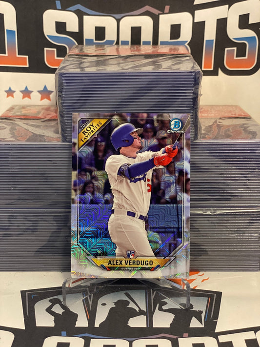 2018 Bowman Chrome (Mega Refractor, Rookie of the Year Favorite) Alex Verdugo #ROYF-AV