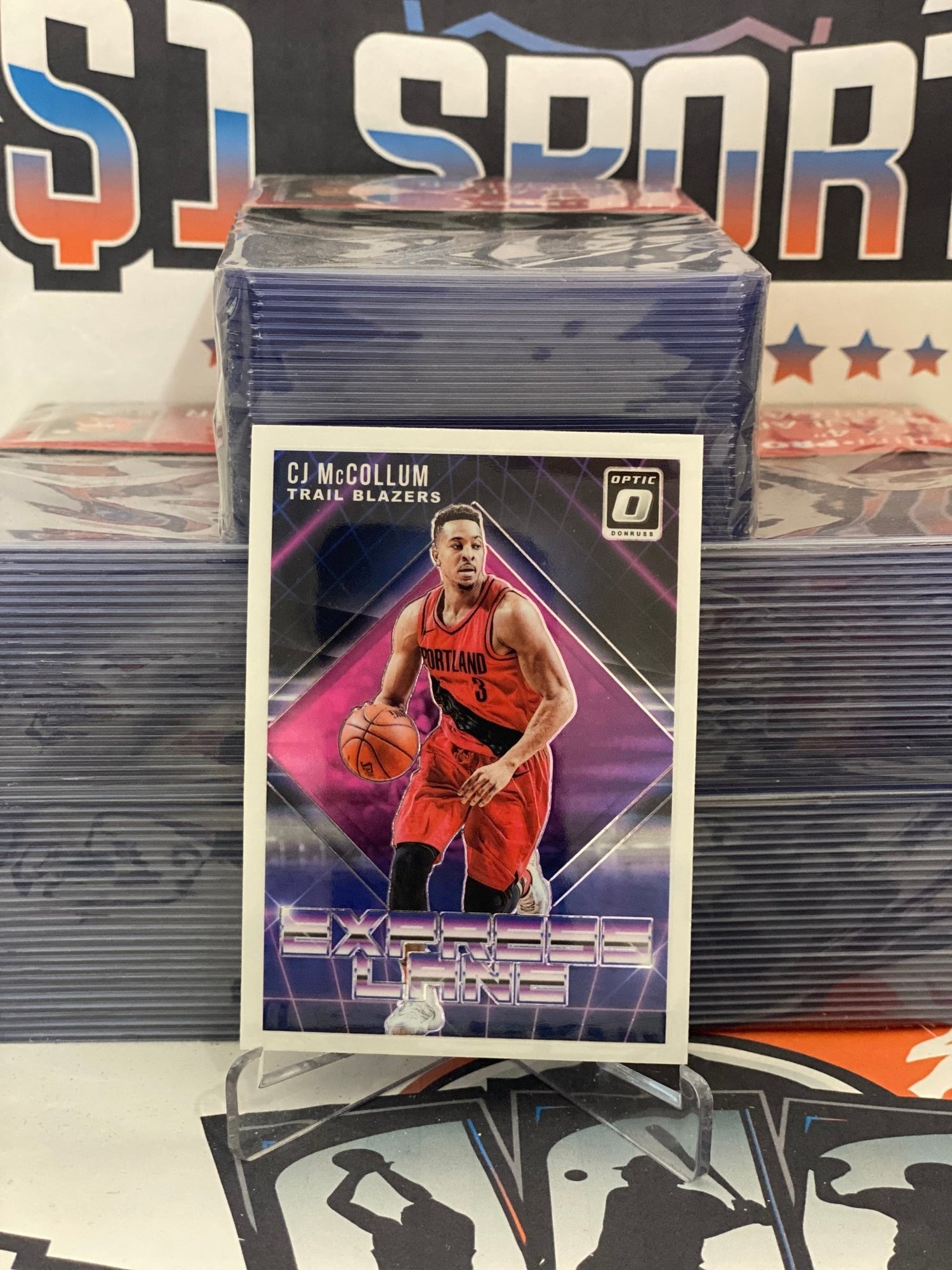 2018 Donruss Optic (Express Lane) CJ McCollum #8