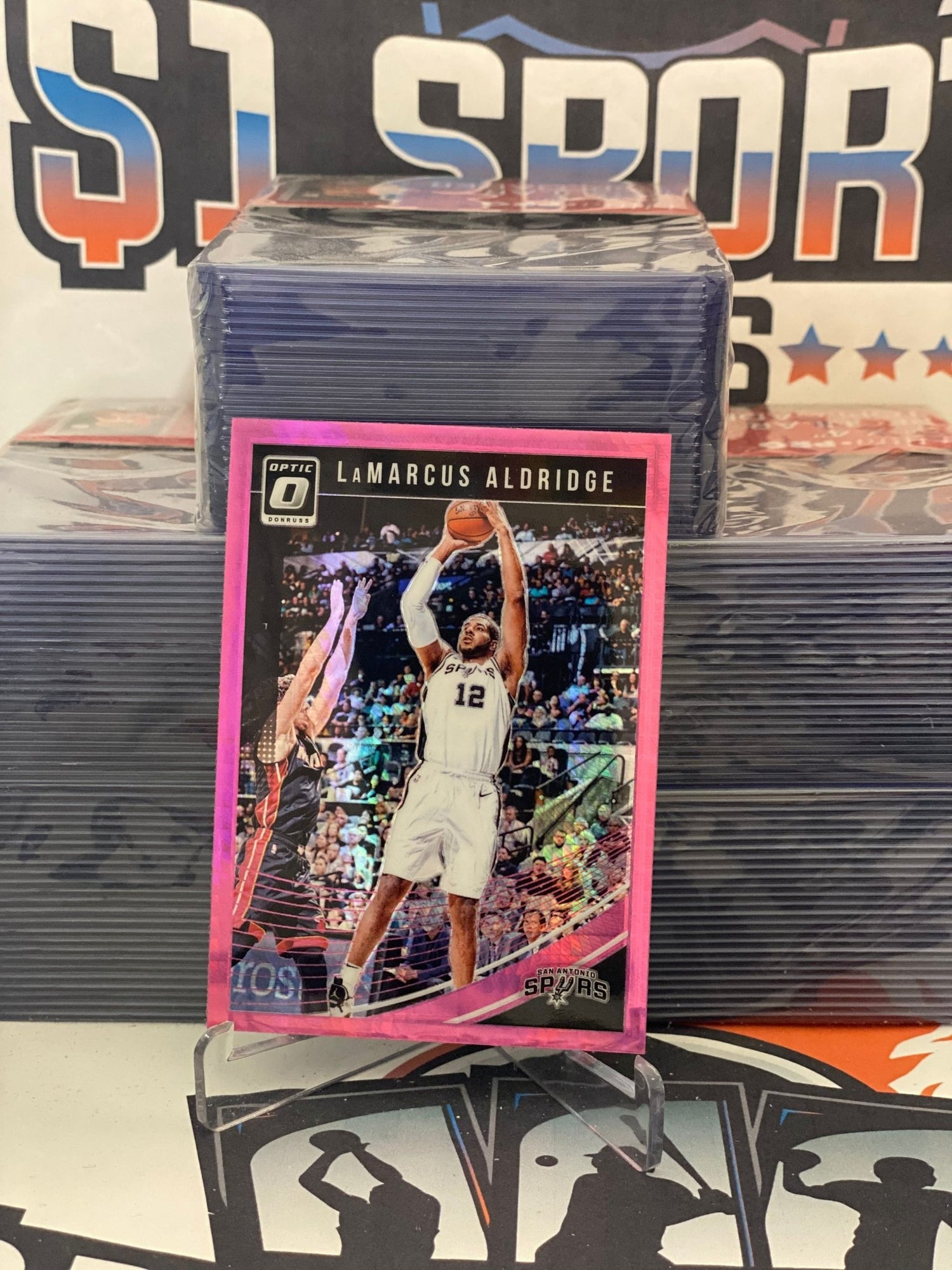 2018 Donruss Optic (Fast Break Pink Prizm) LaMarcus Aldridge #131