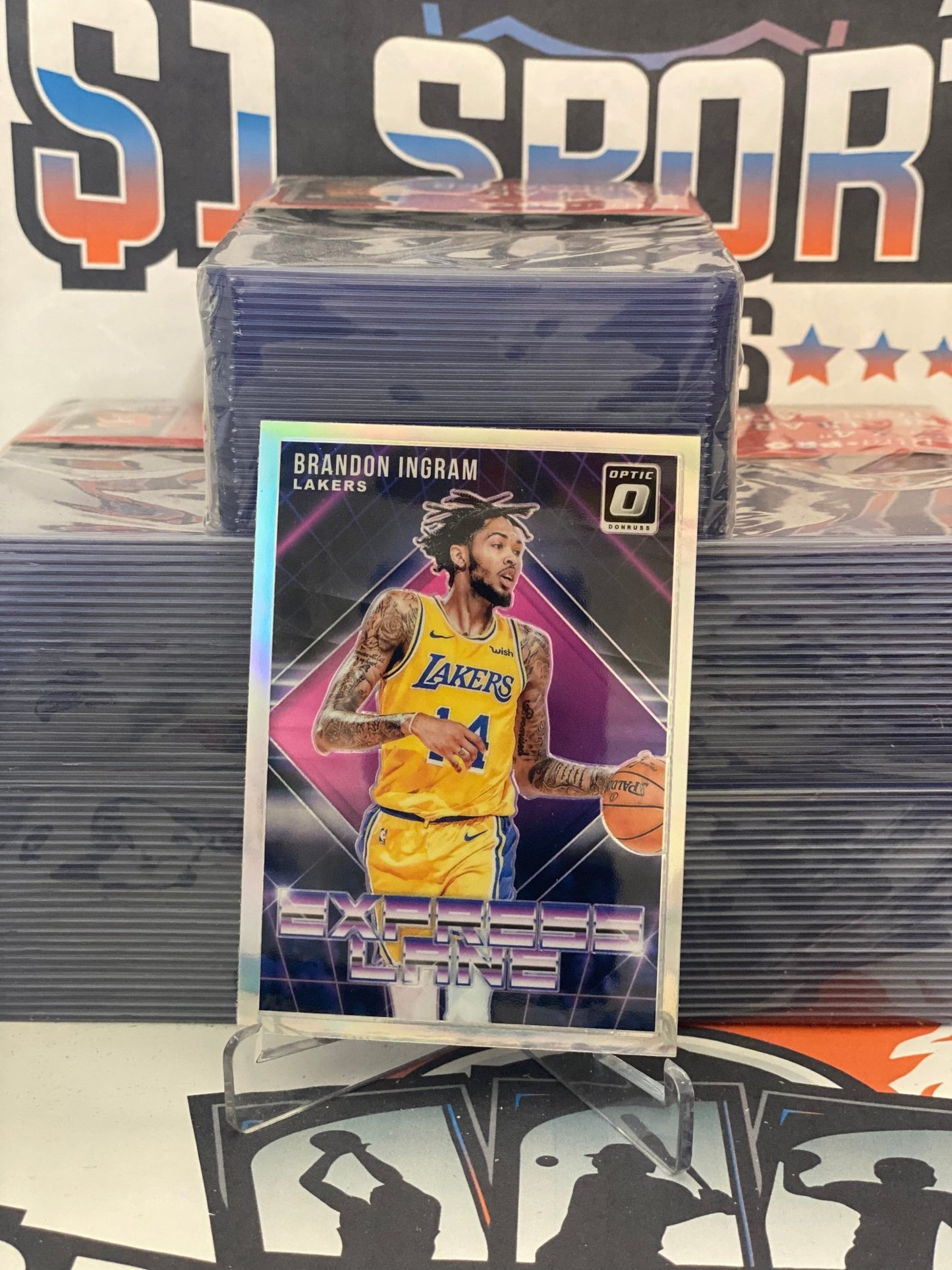 2018 Donruss Optic (Holo Prizm, Express Lane) Brandon Ingram #9