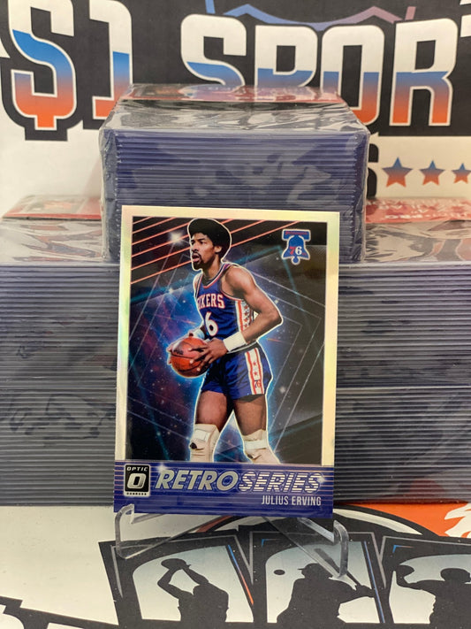 2018 Donruss Optic (Holo Prizm, Retro Series) Julius Erving #21