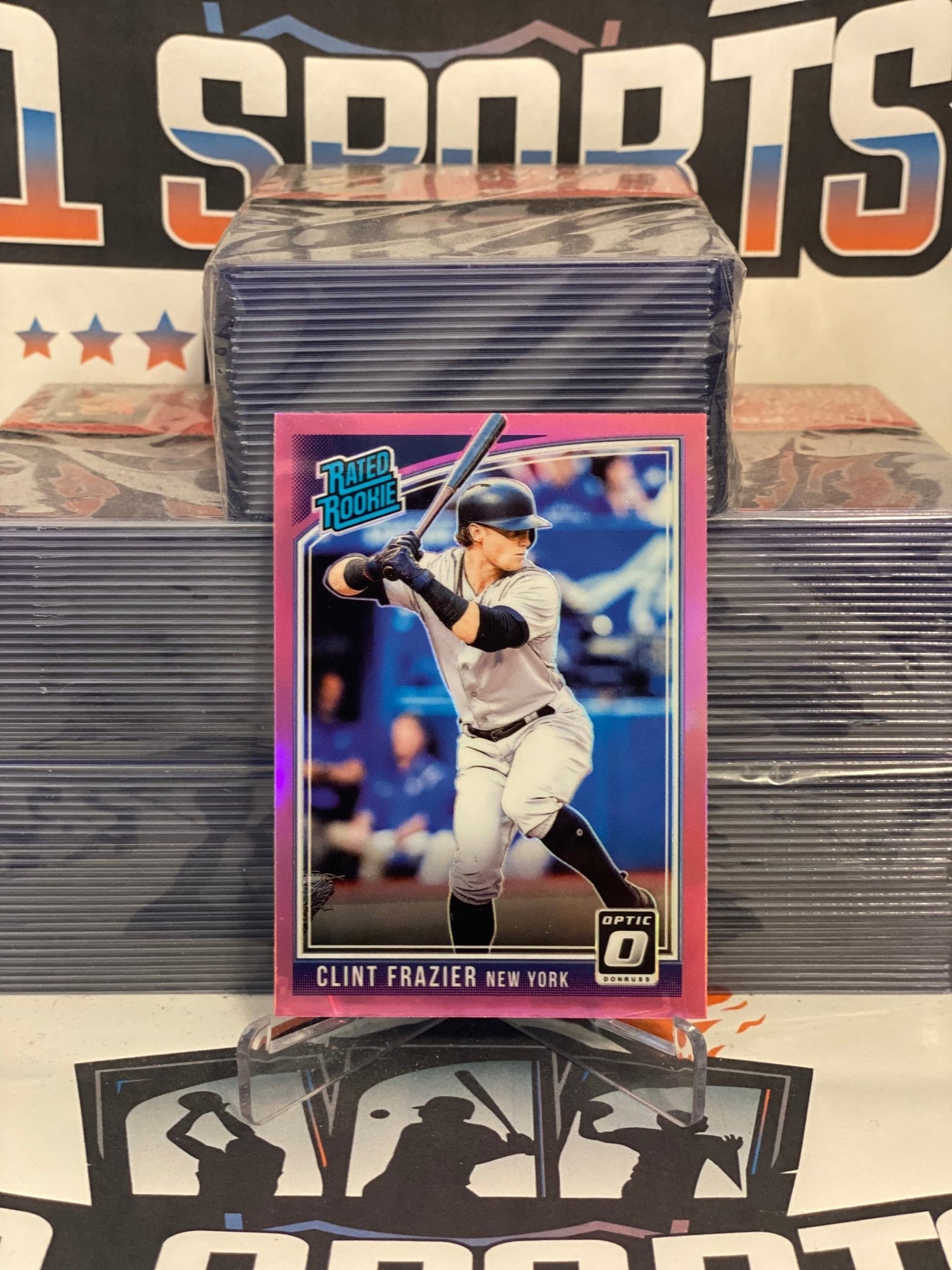 2018 Donruss Optic (Pink Prizm, Rated Rookie) Clint Frazier #33