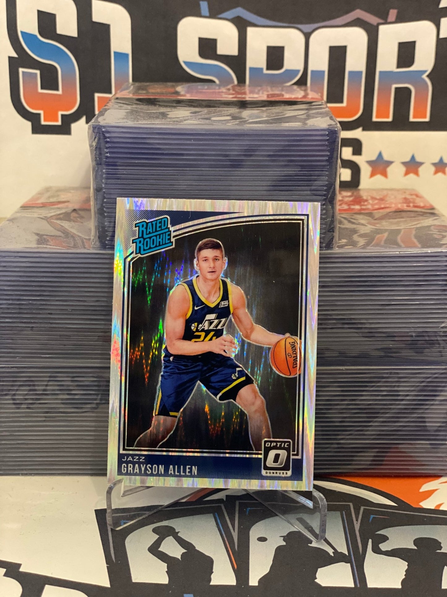 2018 Donruss Optic (Shock Prizm, Rated Rookie) Grayson Allen #156