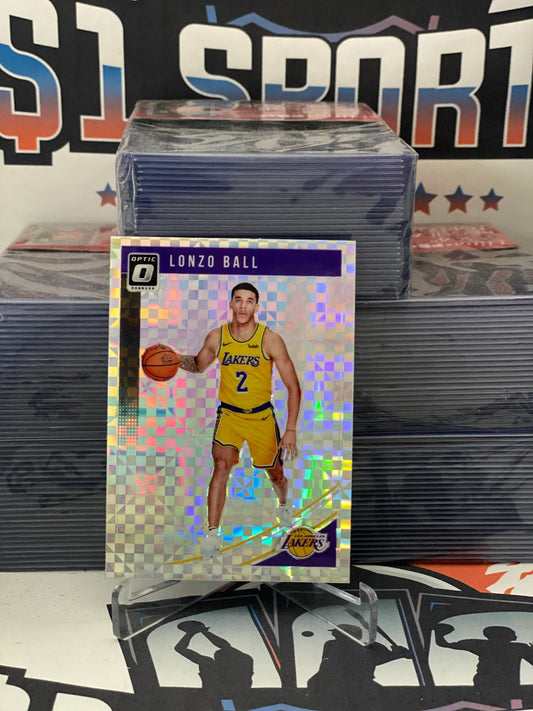 2018 Donruss Optic (Short Print, Checkerboard) Lonzo Ball #54