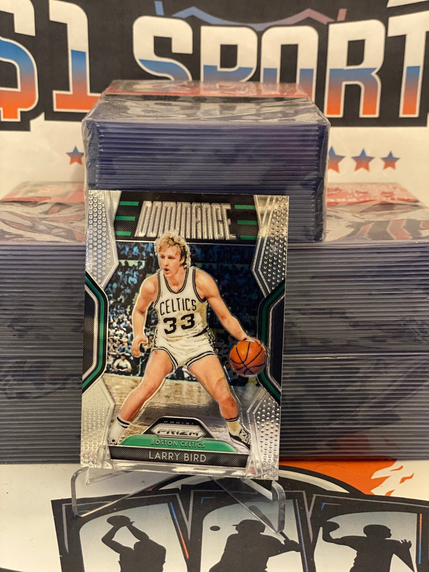 2018 Panini Prizm (Dominance) Larry Bird #16