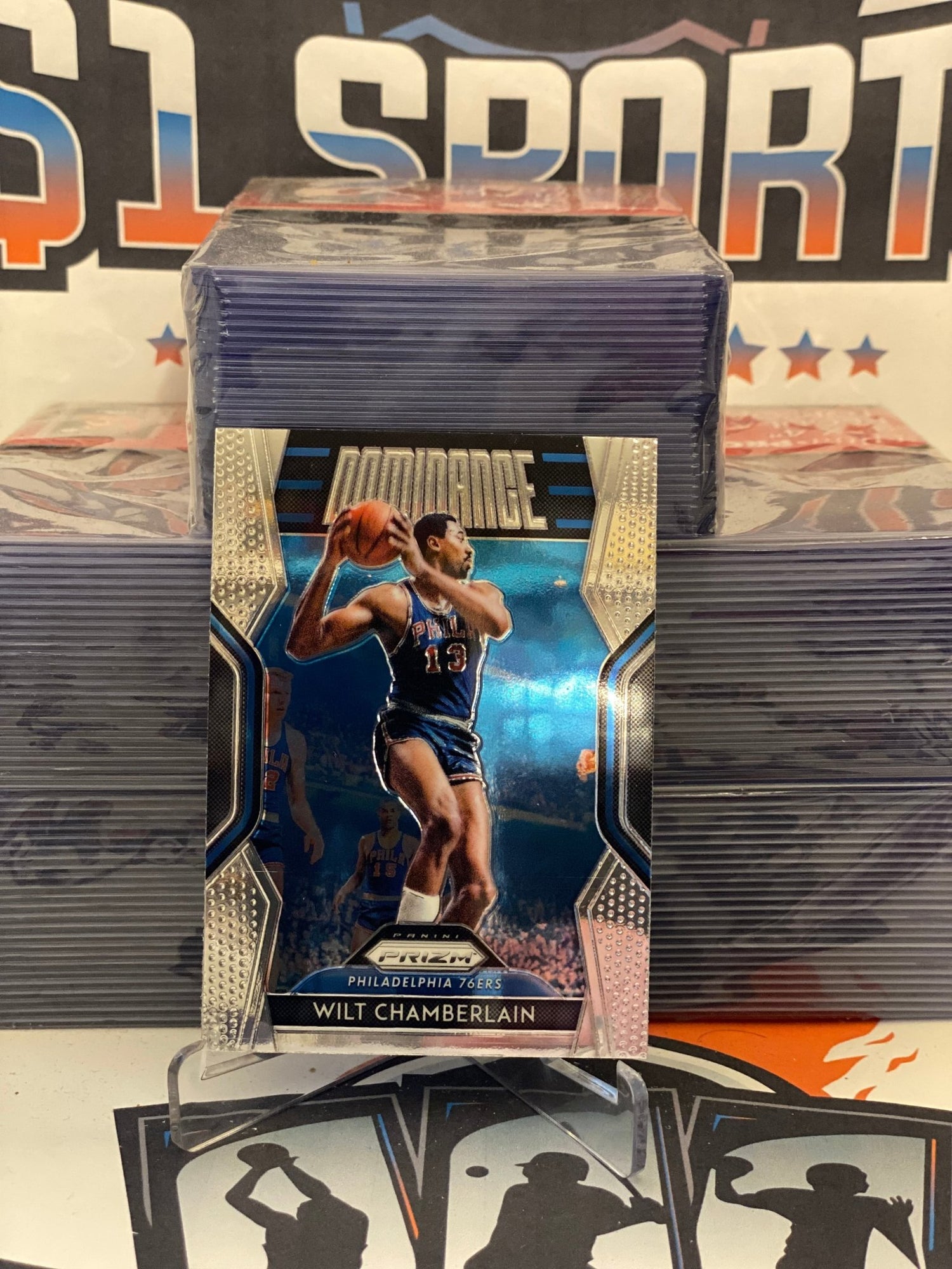 2018 Panini Prizm (Dominance) Wilt Chamberlain #26