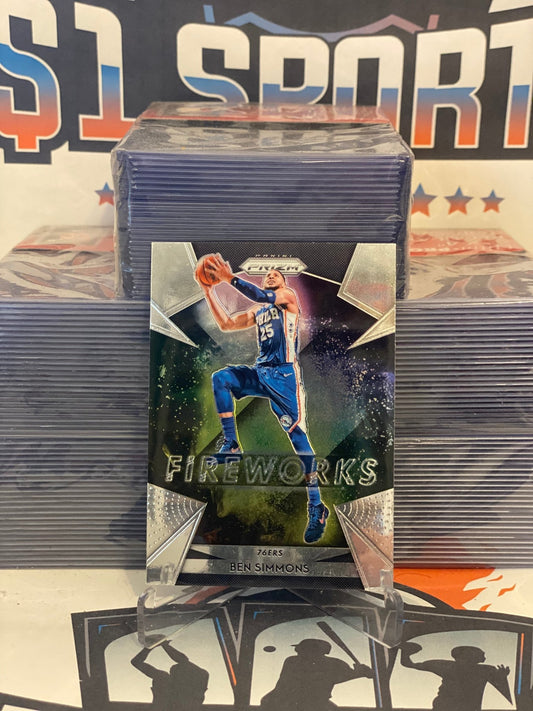2018 Panini Prizm (Fireworks) Ben Simmons #22