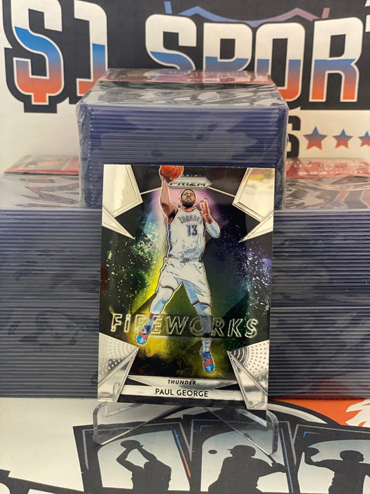 2018 Panini Prizm (Fireworks) Paul George #12