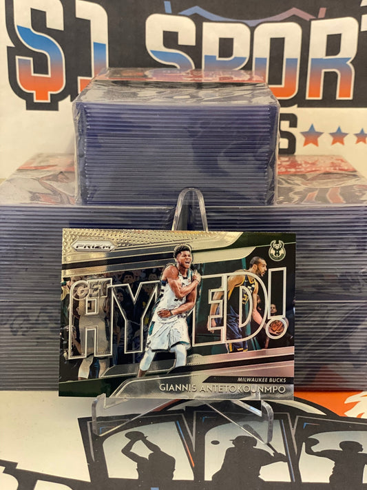 2018 Panini Prizm (Get Hyped!) Giannis Antetokounmpo #8