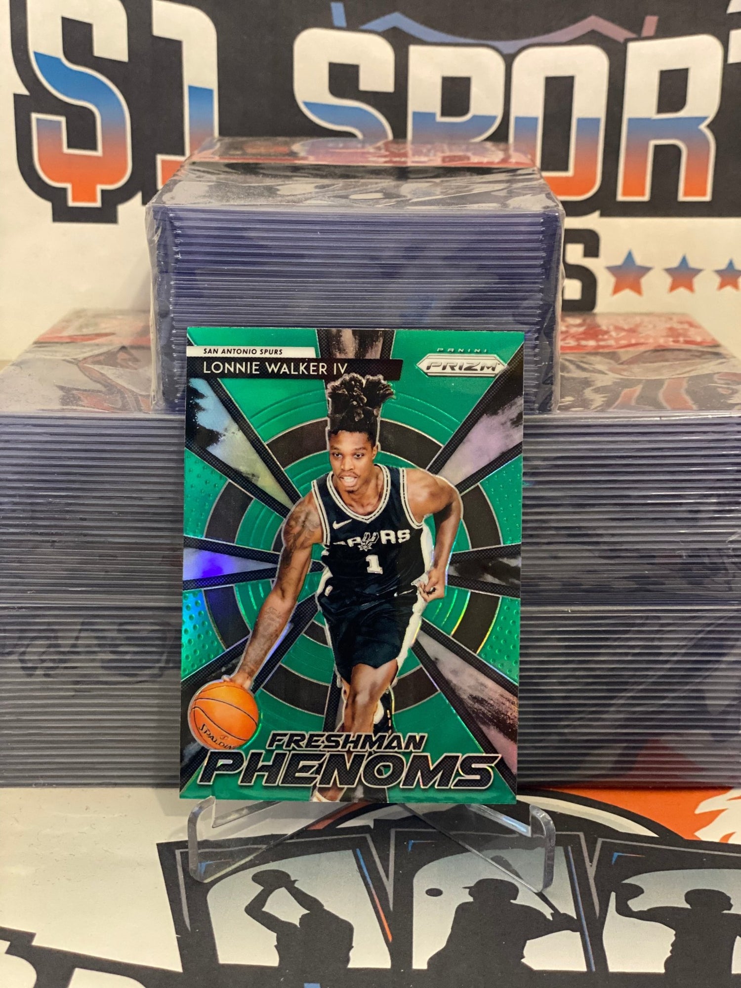 2018 Panini Prizm (Green Prizm, Freshman Phenoms) Lonnie Walker IV #8