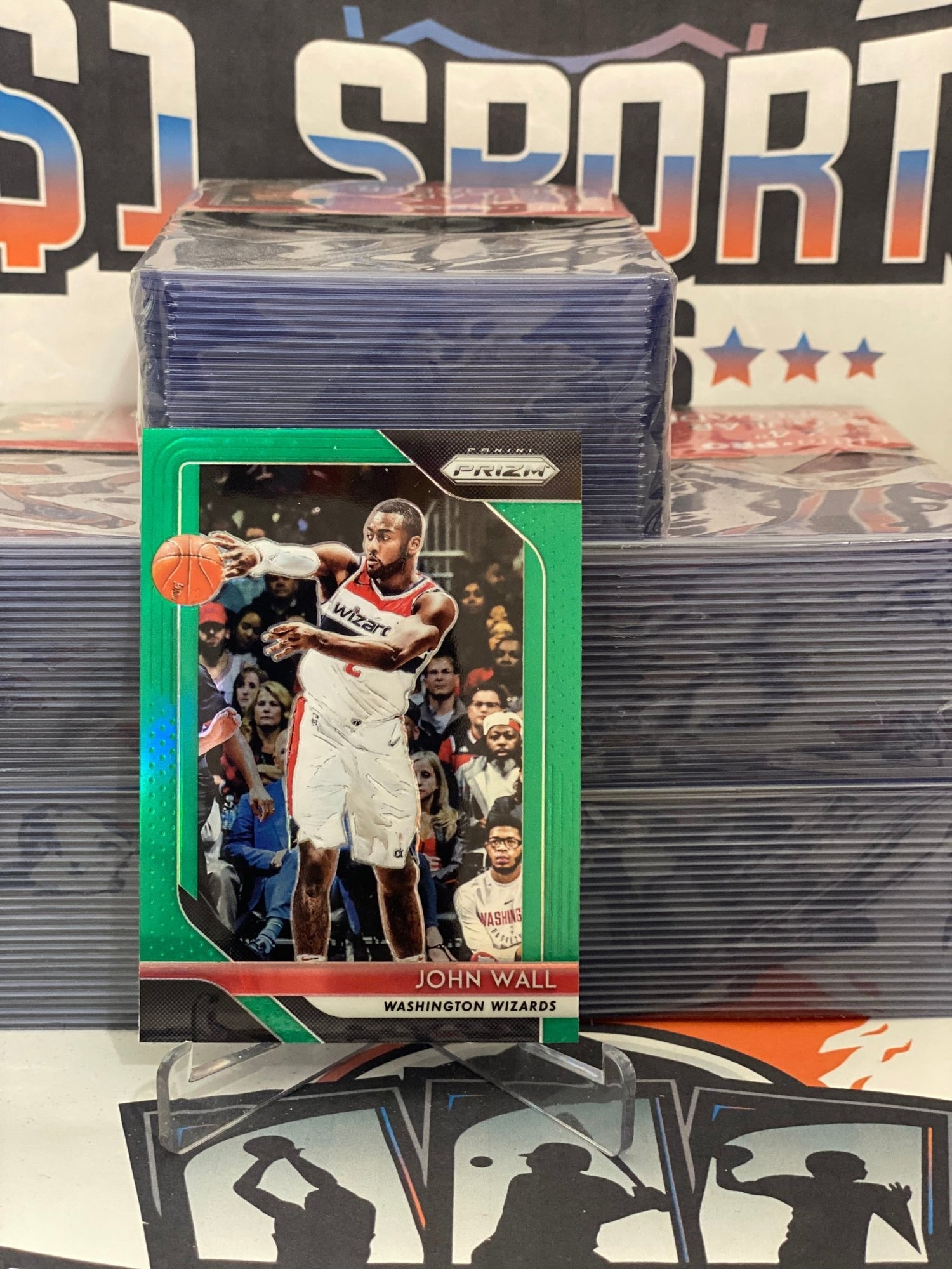 2018 Panini Prizm (Green Prizm) John Wall #223