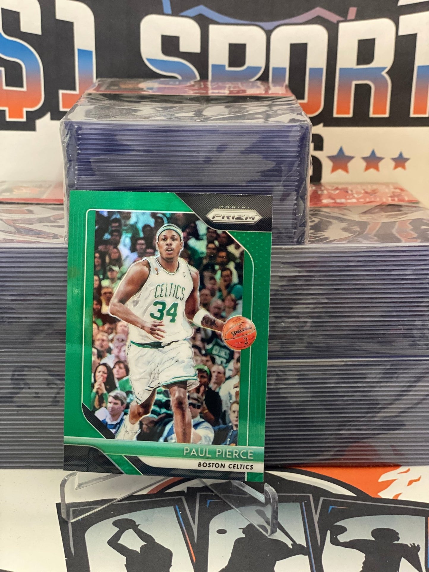 2018 Panini Prizm (Green Prizm) Paul Pierce #175
