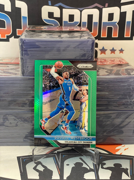 2018 Panini Prizm (Green Prizm) Russell Westbrook #39