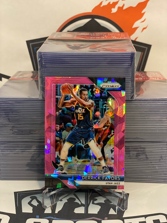 2018 Panini Prizm (Pink Ice Prizm) Derrick Favors #173