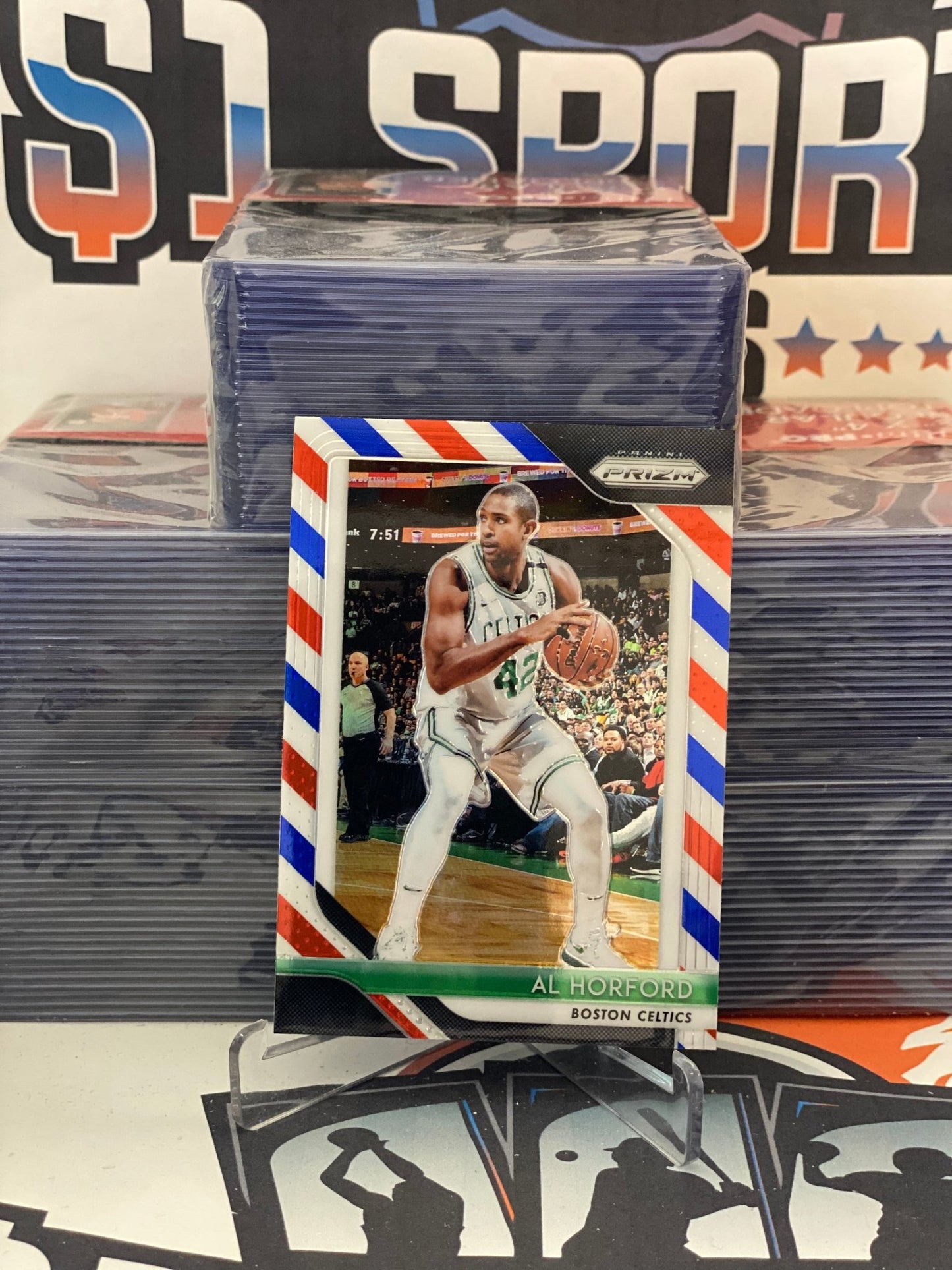 2018 Panini Prizm (Red White Blue Prizm) Al Horford #128
