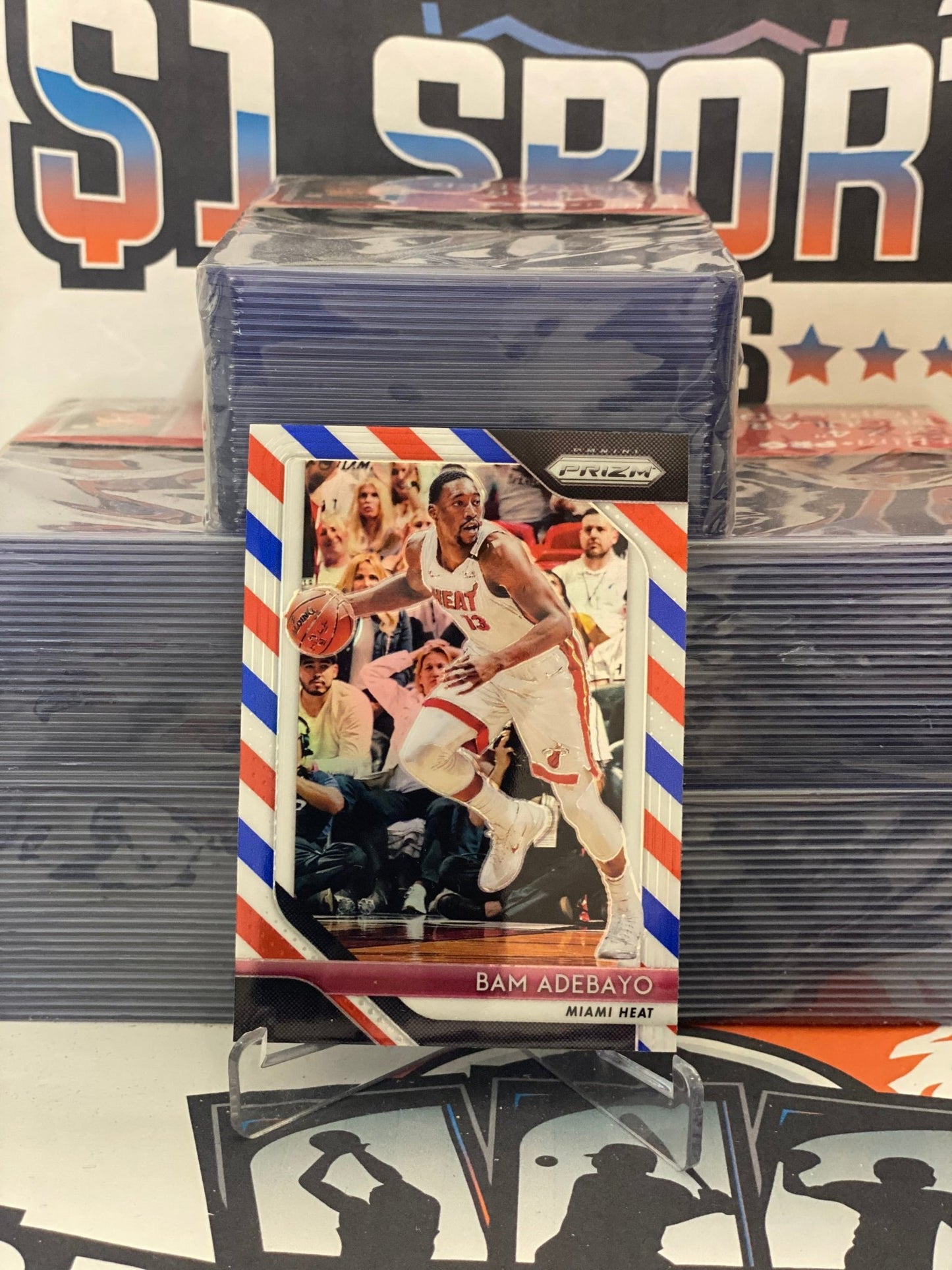 2018 Panini Prizm (Red White Blue Prizm) Bam Adebayo #226