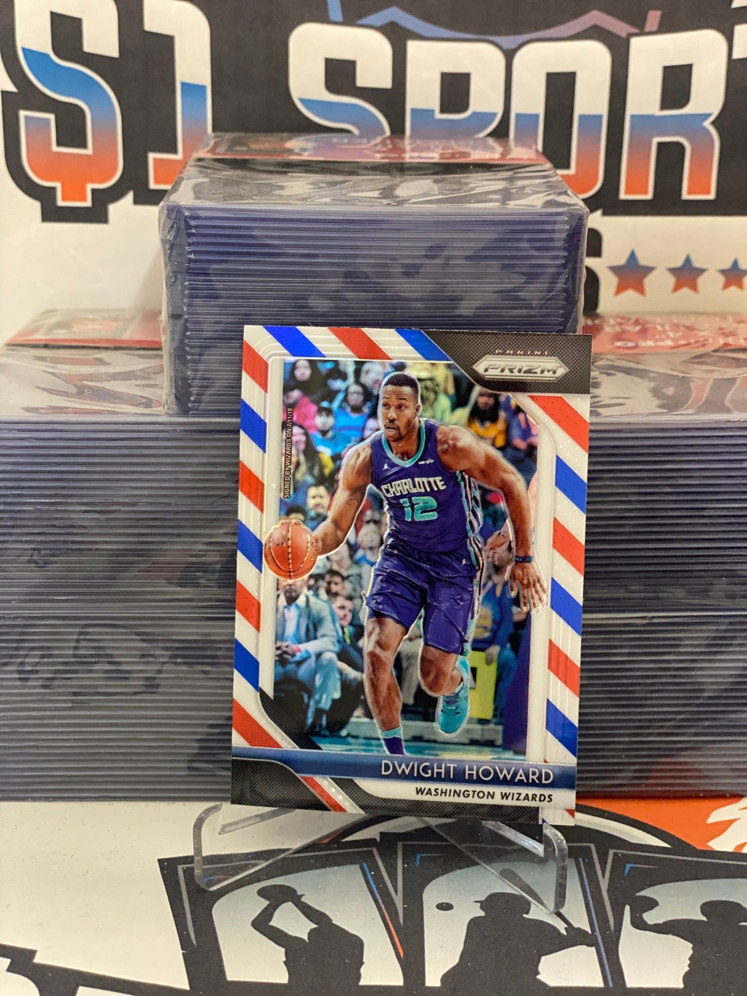 2018 Panini Prizm (Red White Blue Prizm) Dwight Howard #293