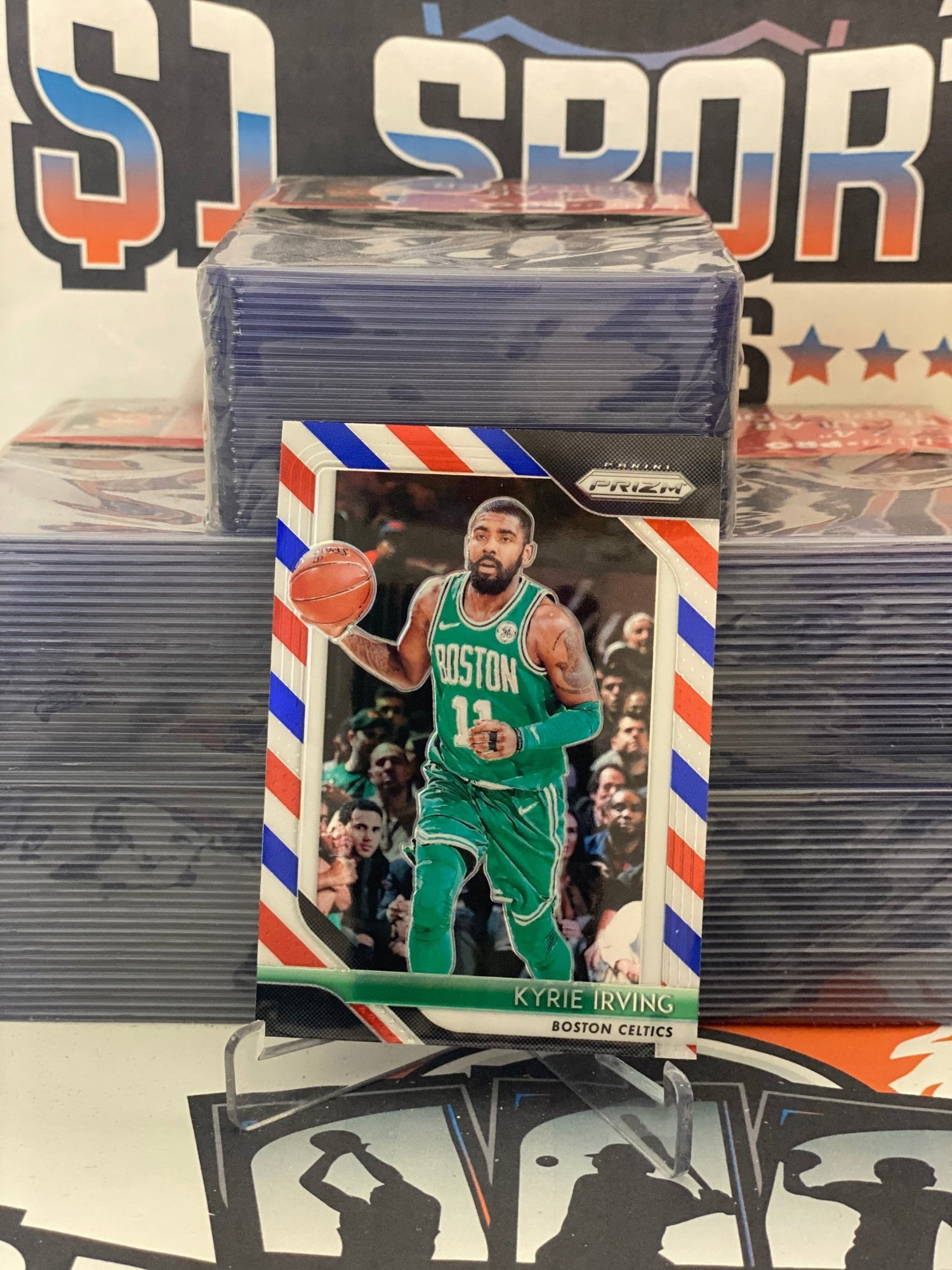 2018 Panini Prizm (Red White Blue Prizm) Kyrie Irving #98