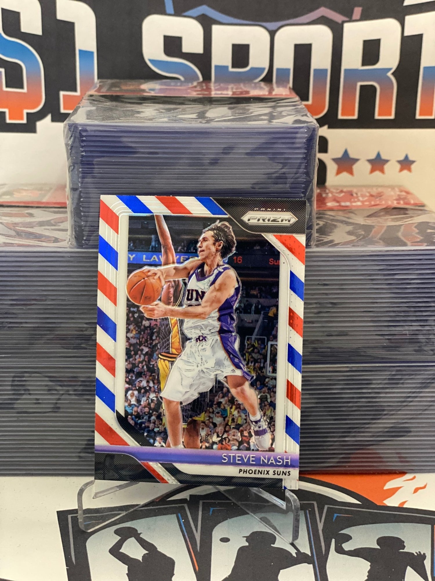 2018 Panini Prizm (Red White Blue Prizm) Steve Nash #155