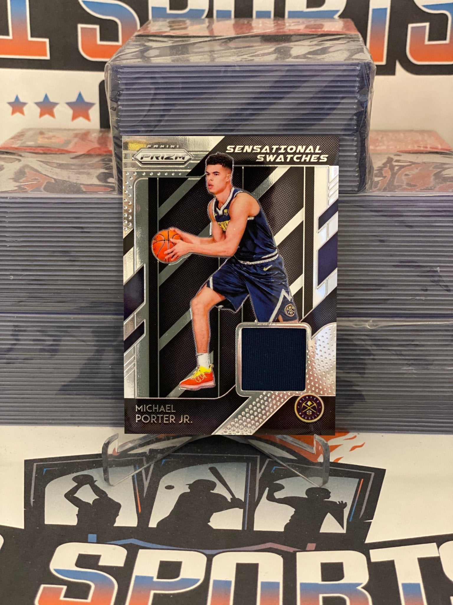 Mj Rook Card 2018 Panini Prizm (Sensational Swatches Relic) Michael Porter Jr. Rook ...