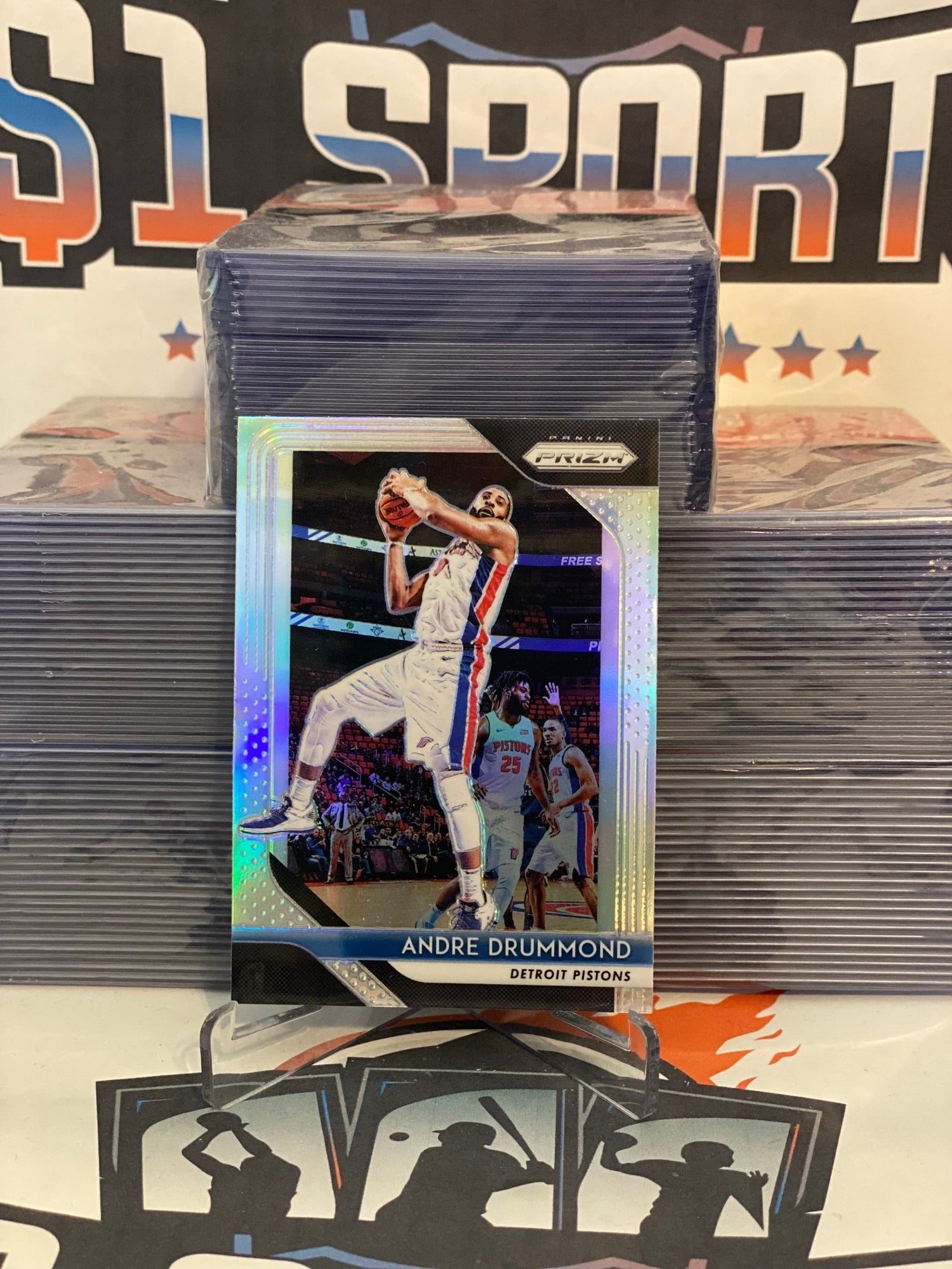 2018 Panini Prizm (Silver Prizm) Andre Drummond #182