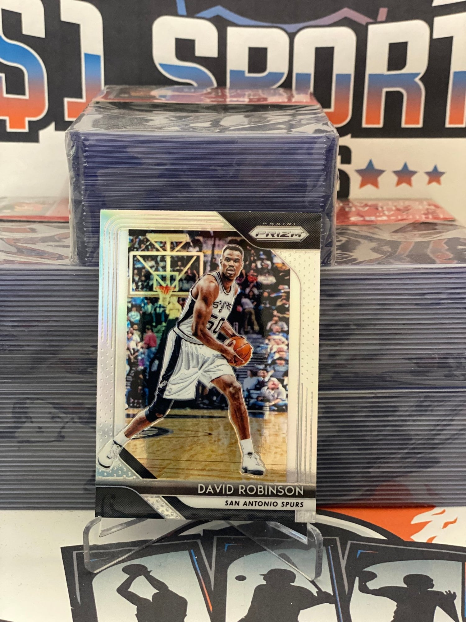 2018 Panini Prizm (Silver Prizm) David Robinson #195