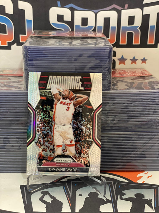 2018 Panini Prizm (Silver Prizm, Dominance) Dwyane Wade #23