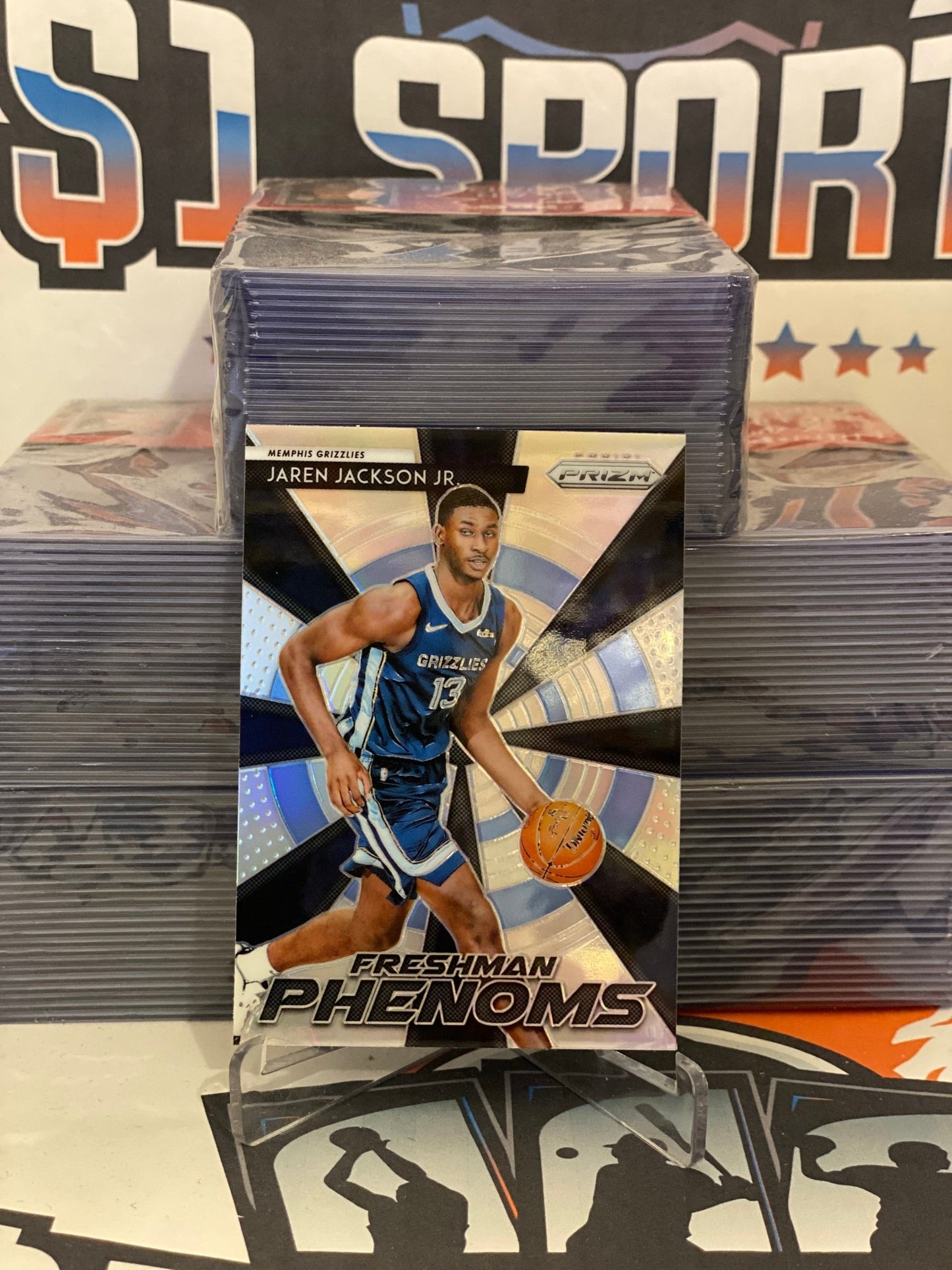 2018 Panini Prizm (Silver Prizm, Emergent) Jaren Jackson Jr. Rookie #22
