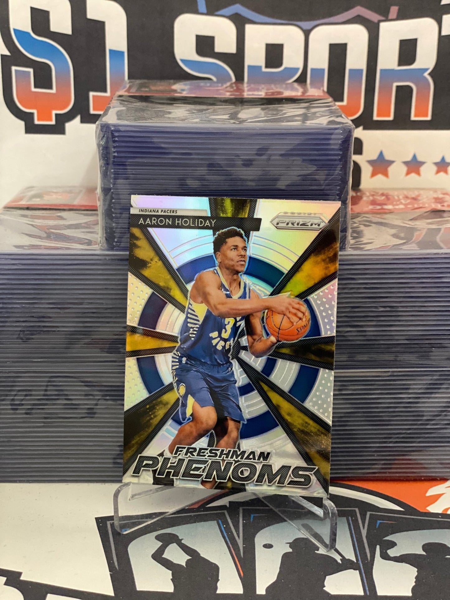 2018 Panini Prizm (Silver Prizm, Freshman Phenoms) Aaron Holiday Rookie #23