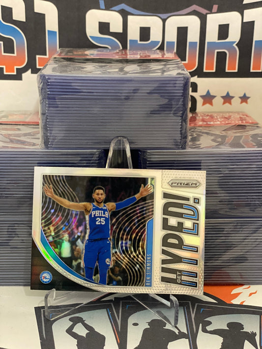 2018 Panini Prizm (Silver Prizm, Get Hyped!) Ben Simmons #9