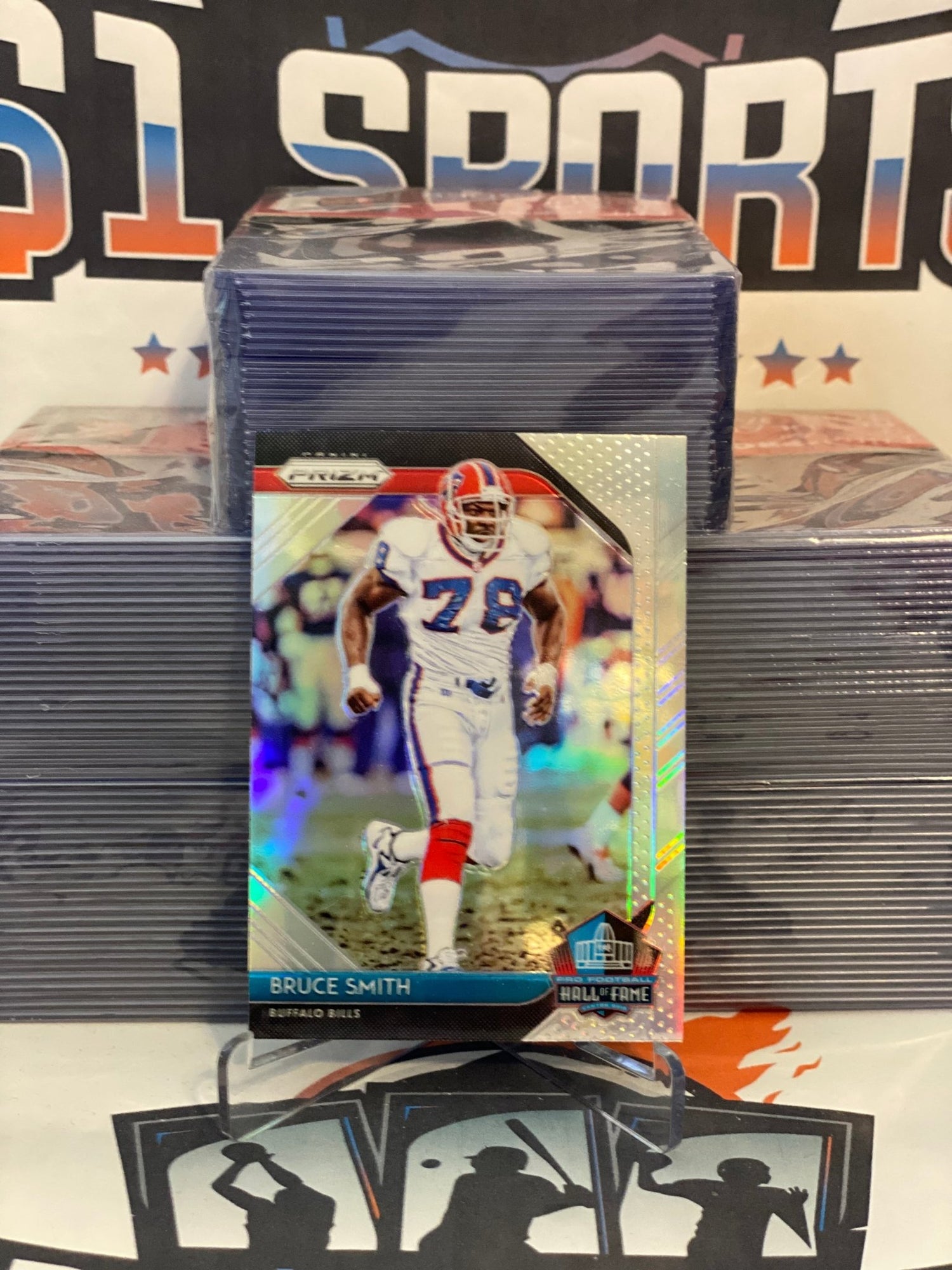 2018 Panini Prizm (Silver Prizm, Hall of Fame) Bruce Smith #HOF-10