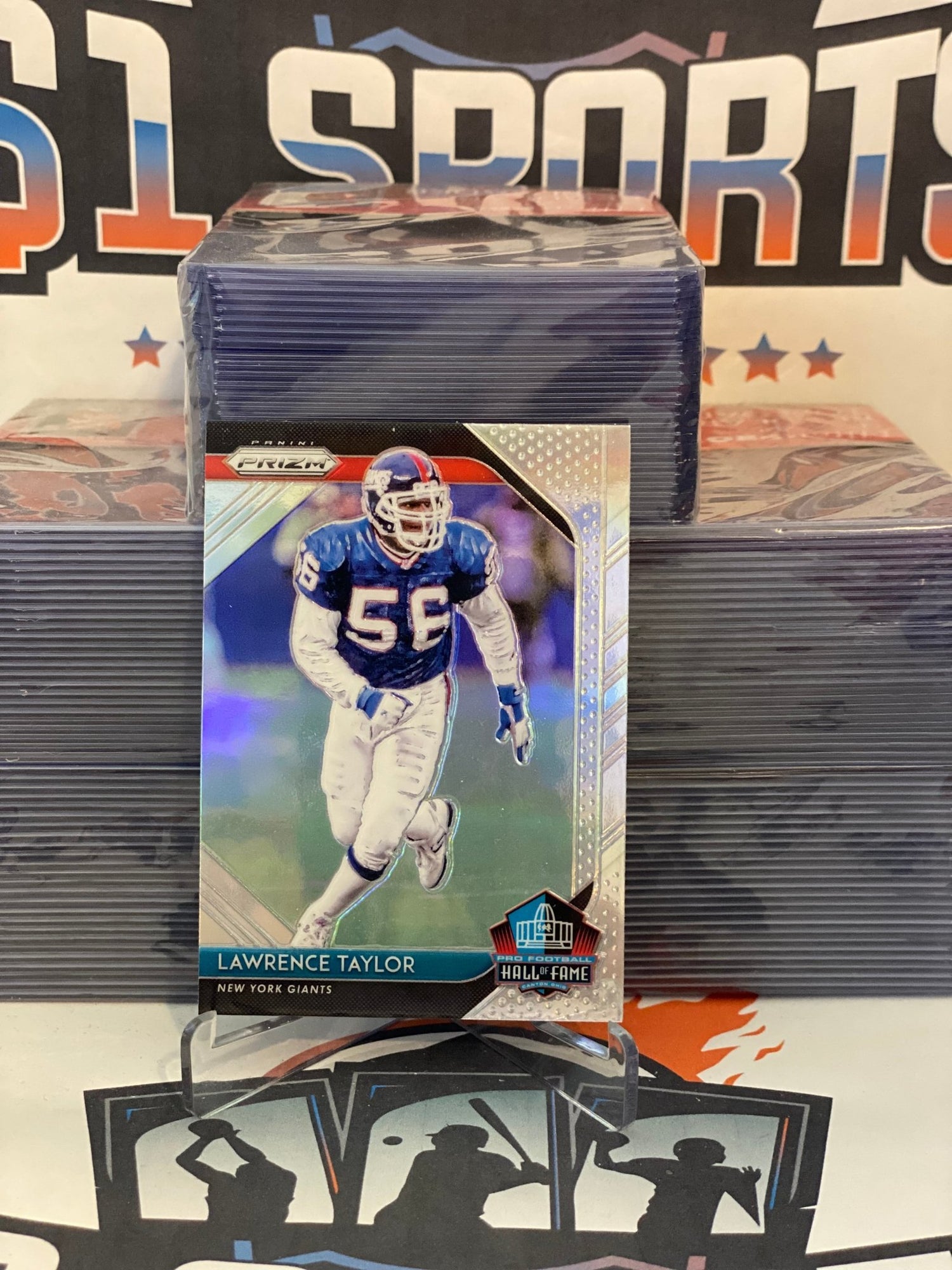 2018 Panini Prizm (Silver Prizm, Hall of Fame) Lawrence Taylor #HOF-5