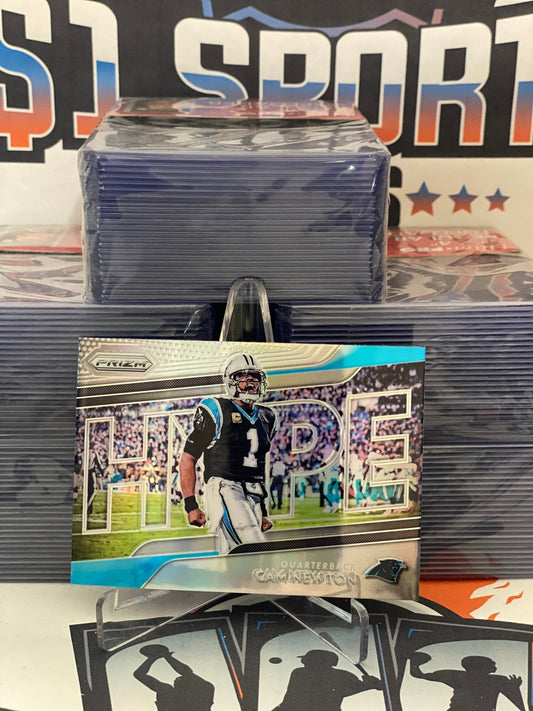 2018 Panini Prizm (Silver Prizm, Hype) Cam Newton #H4