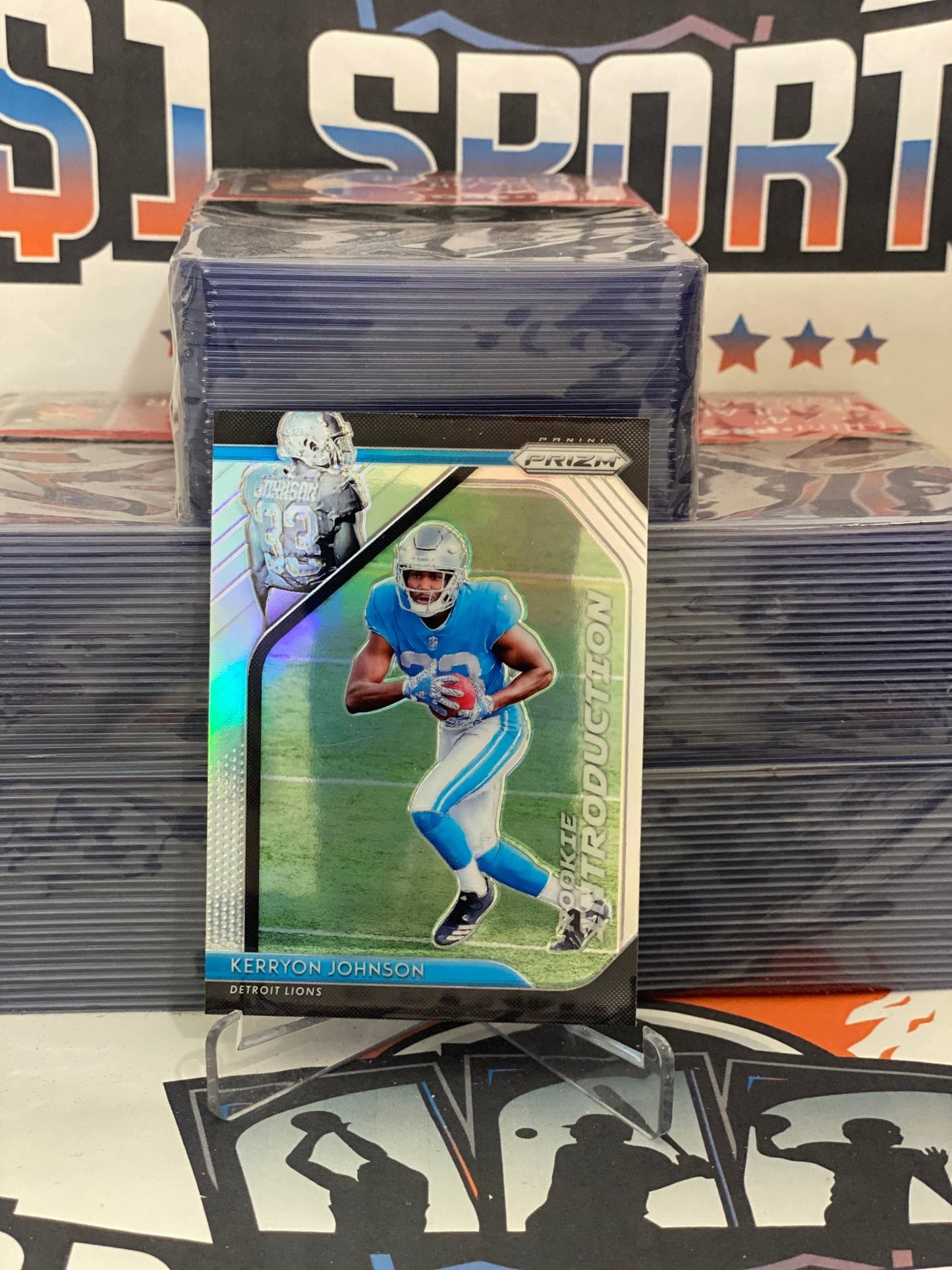 2018 Panini Prizm (Silver Prizm, Introductions) Kerryon Johnson Rookie #RI-17