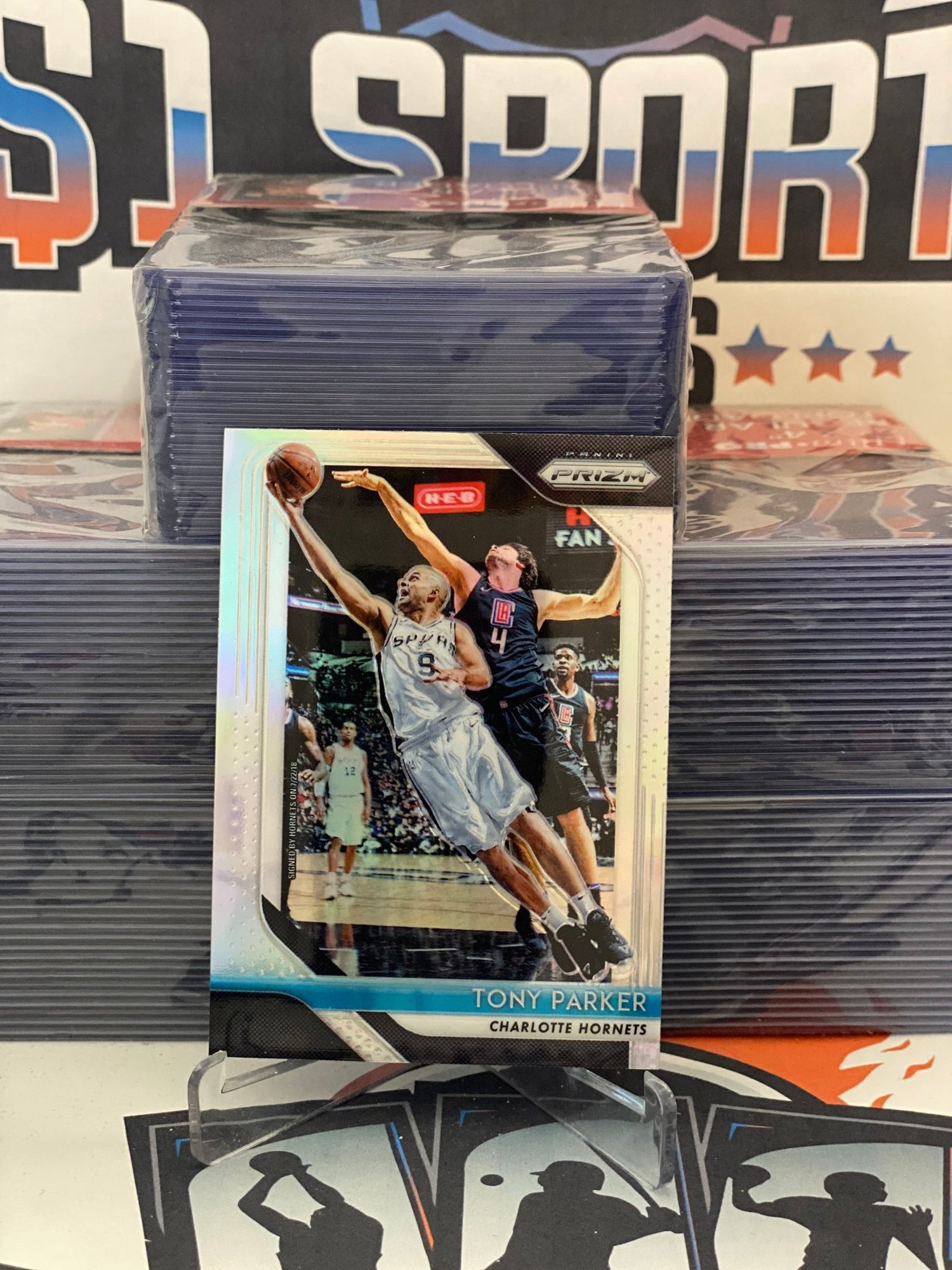 2018 Panini Prizm (Silver Prizm) Tony Parker #10