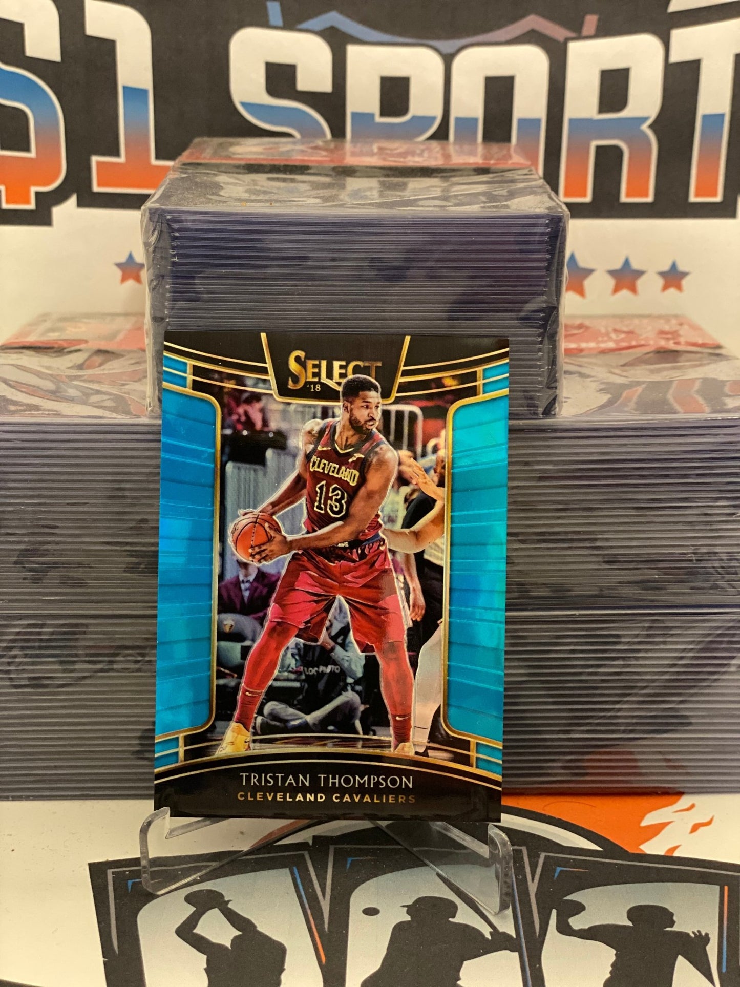 2018 Panini Select (Light Blue Prizm 182/299) Tristan Thompson #72