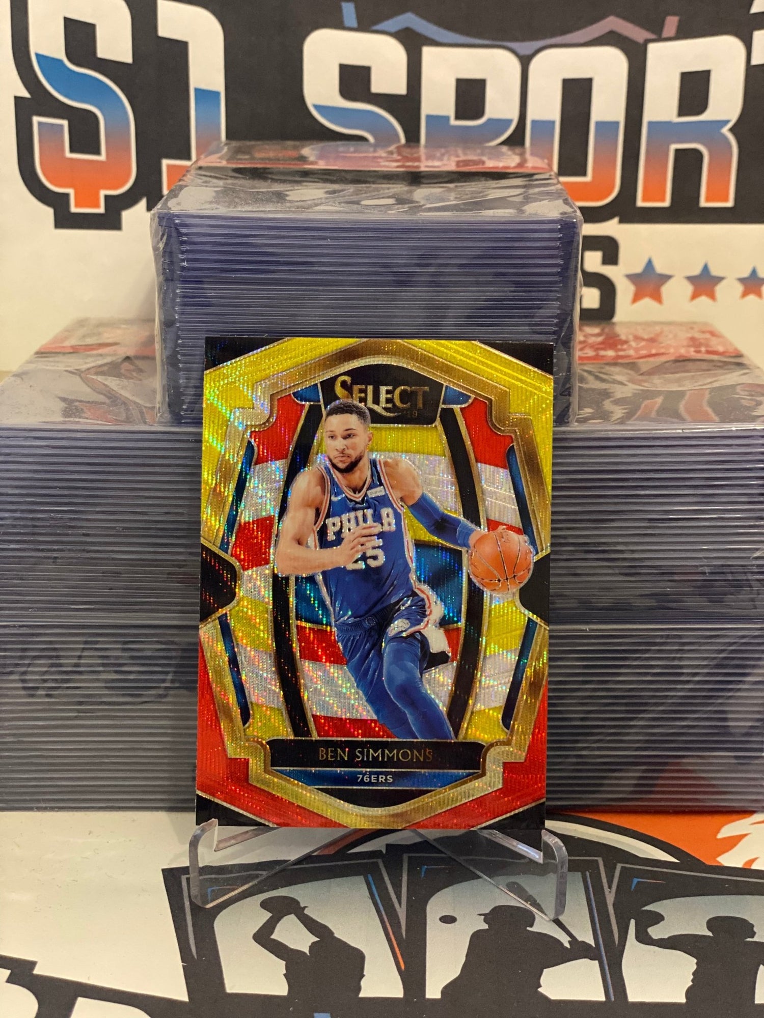 2018 Panini Select (Tri-Color Prizm) Ben Simmons #148