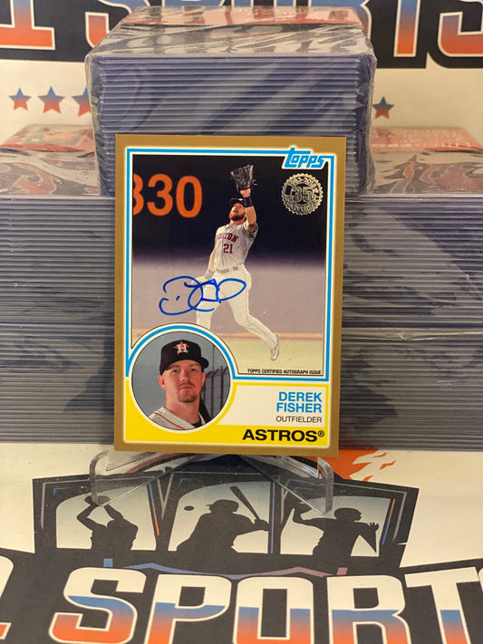 2018 Topps (1983 Redux, Gold Auto 32/50) Derek Fisher Rookie #83A-DFI