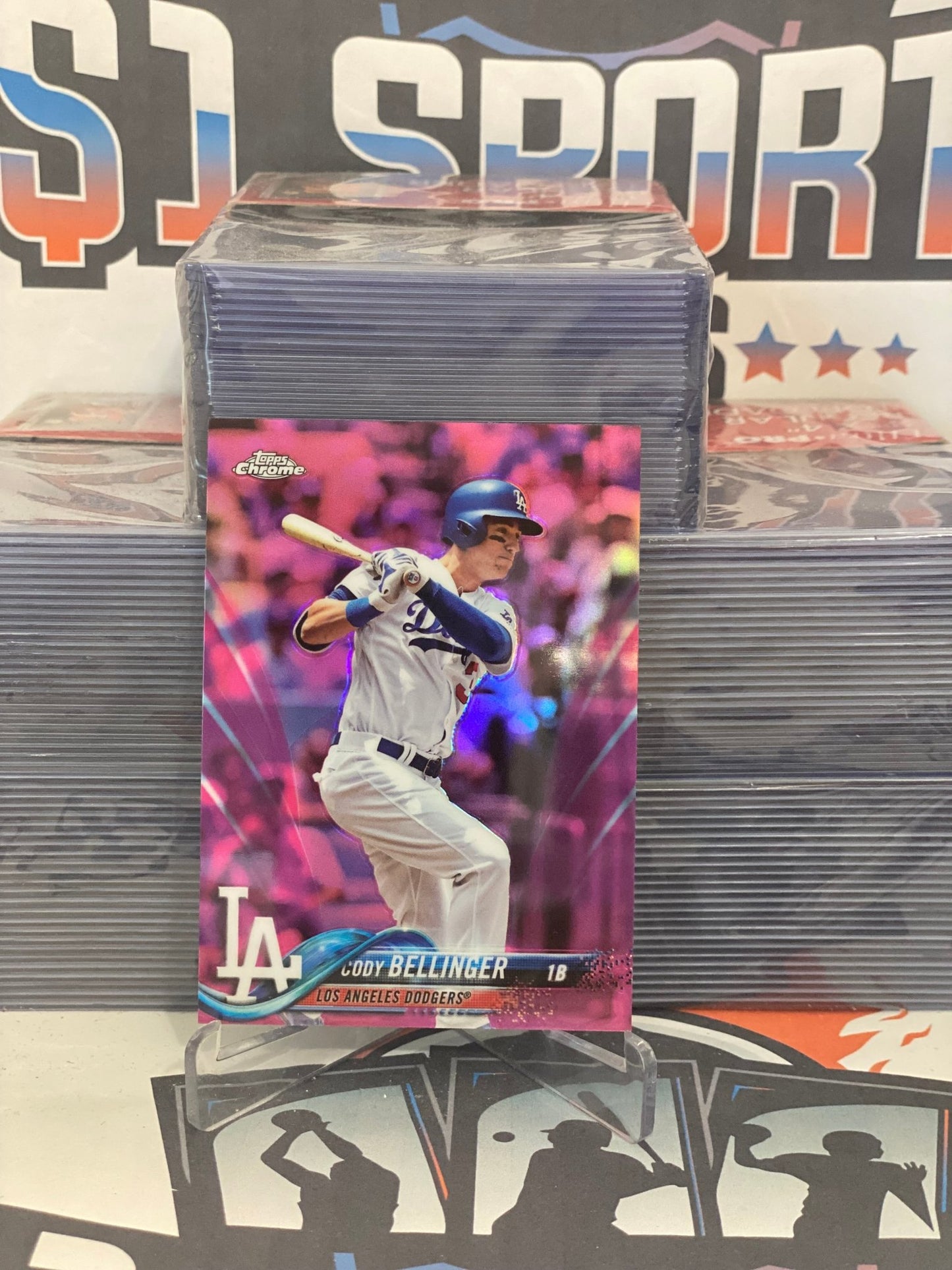 2018 Topps Chrome (Pink Refractor) Cody Bellinger #132