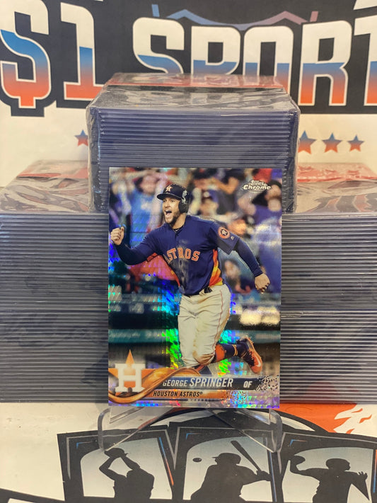 2018 Topps Chrome (Prism Refractor) George Springer #17