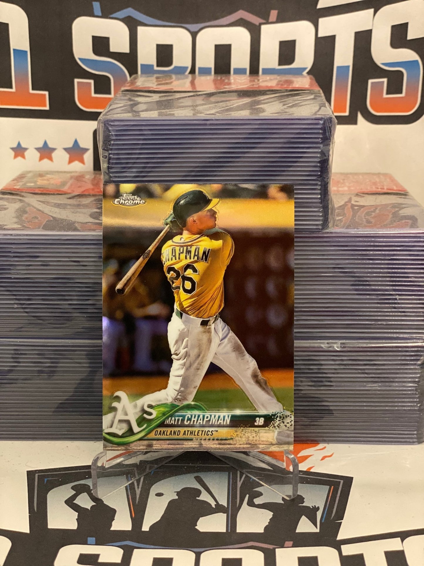 2018 Topps Chrome (Refractor) Matt Chapman #190