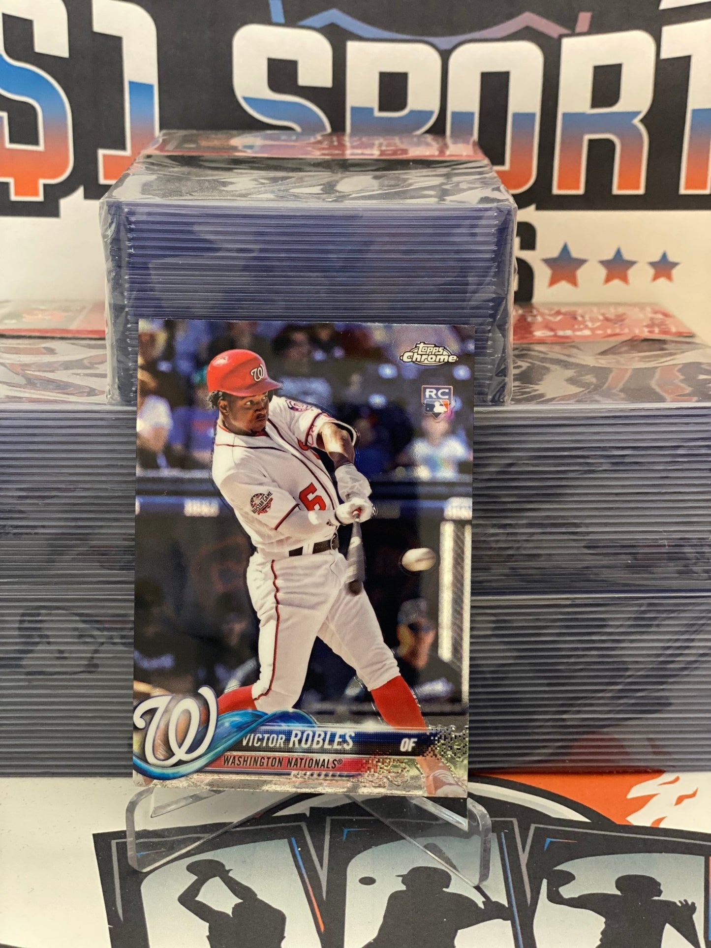 2018 Topps Chrome Update Victor Robles Rookie #HMT22