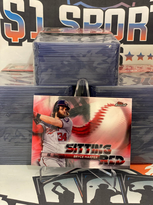 2018 Topps Finest (Sitting Red) Bryce Harper #SR-BH