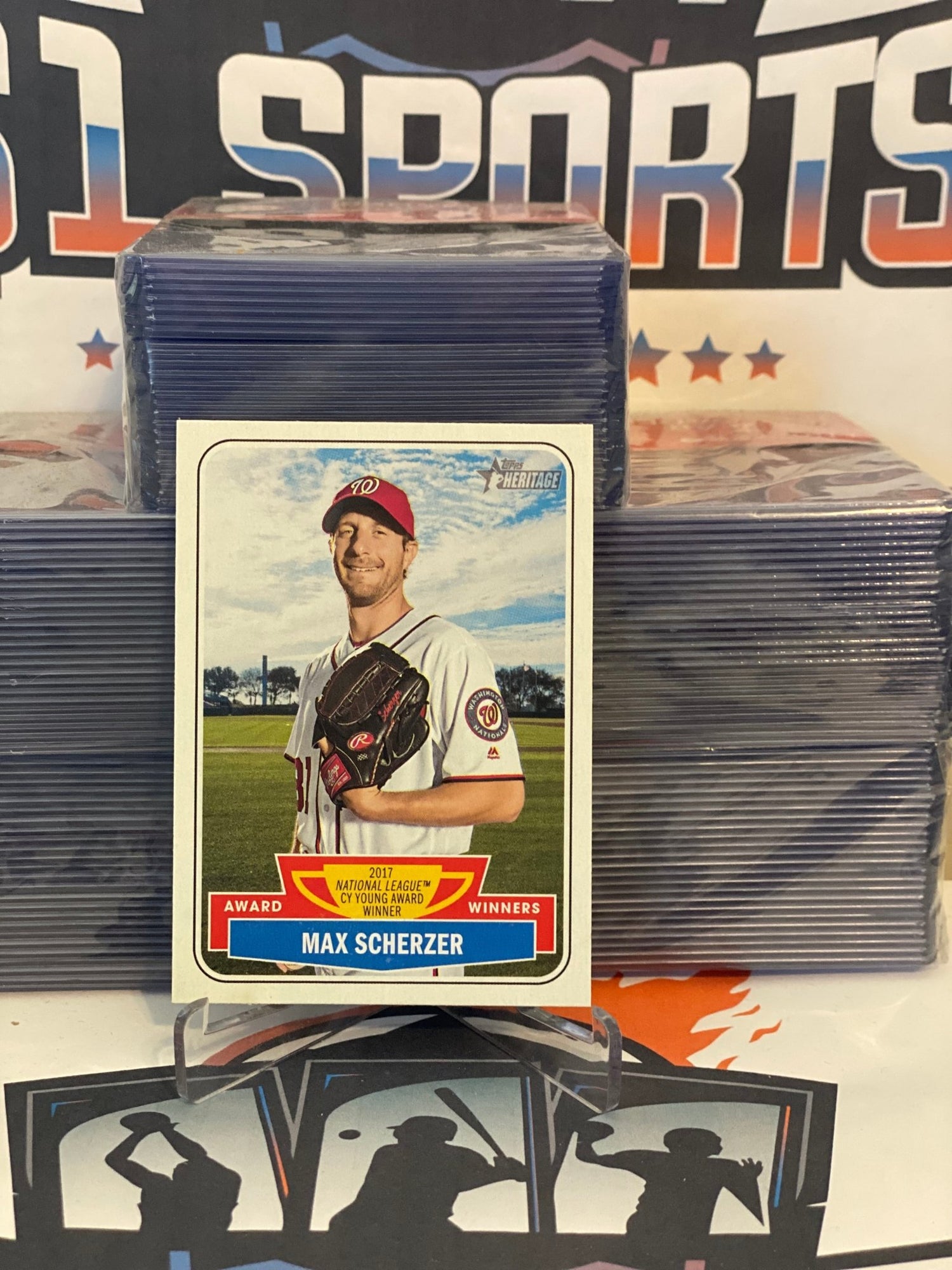 2018 Topps Heritage (Award Winners) Max Scherzer #AW-4