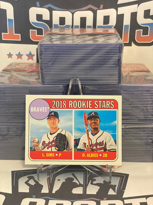 2018 Topps Heritage Ozzie Albies & Lucas Sims Rookie #331