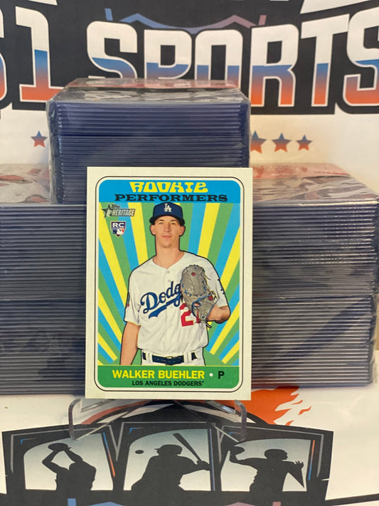 2018 Topps Heritage (Rookie Performers) Walker Buehler #RP-WB