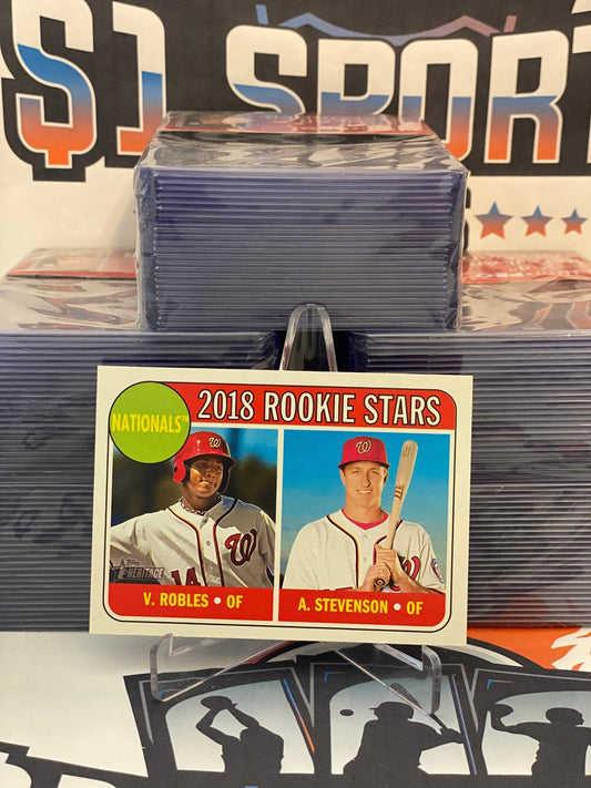 2018 Topps Heritage (Rookie Stars) Victor Robles & Andrew Stevenson #284