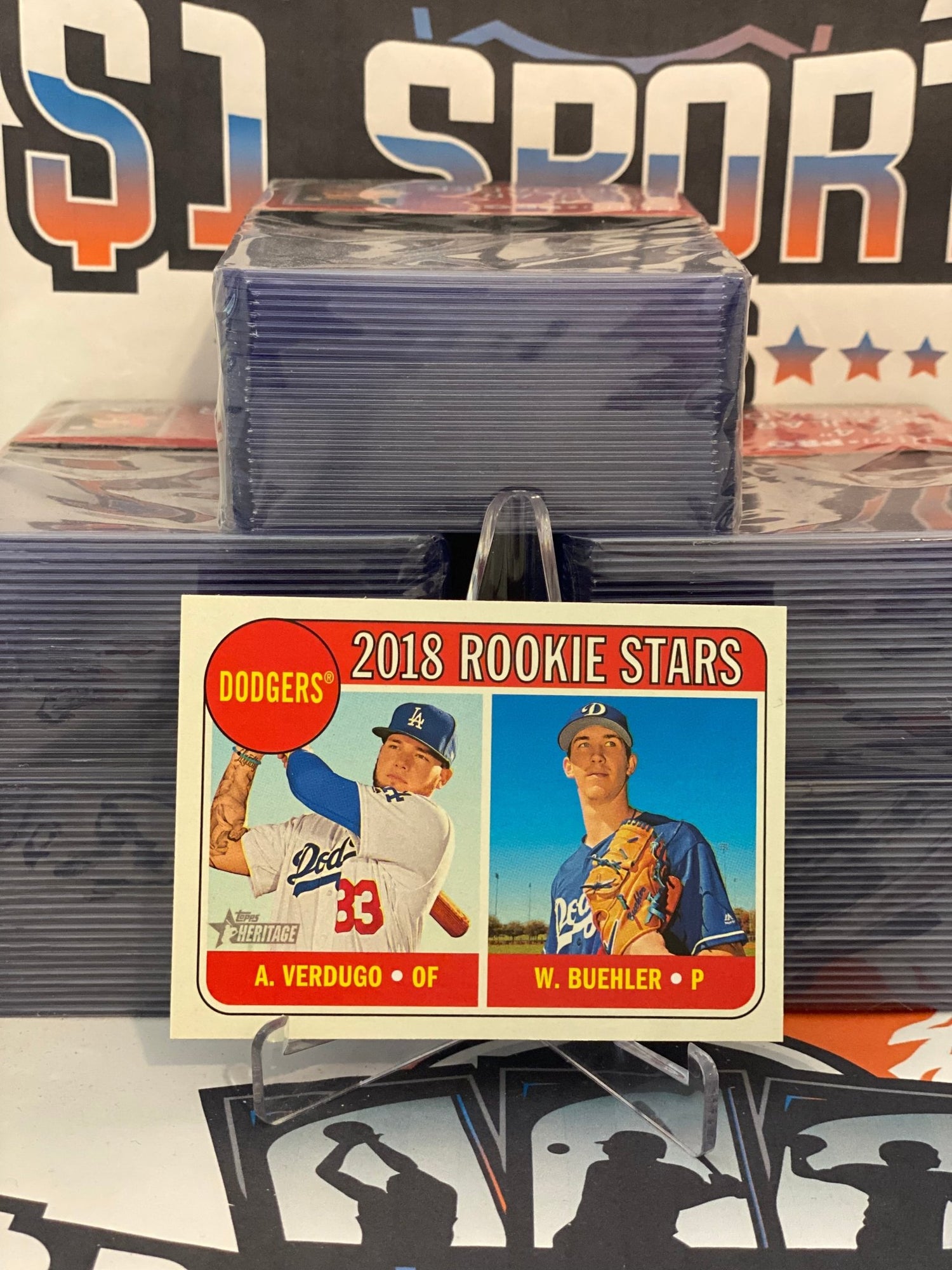 2018 Topps Heritage (Rookie Stars) Walker Buehler & Alex Verdugo #266