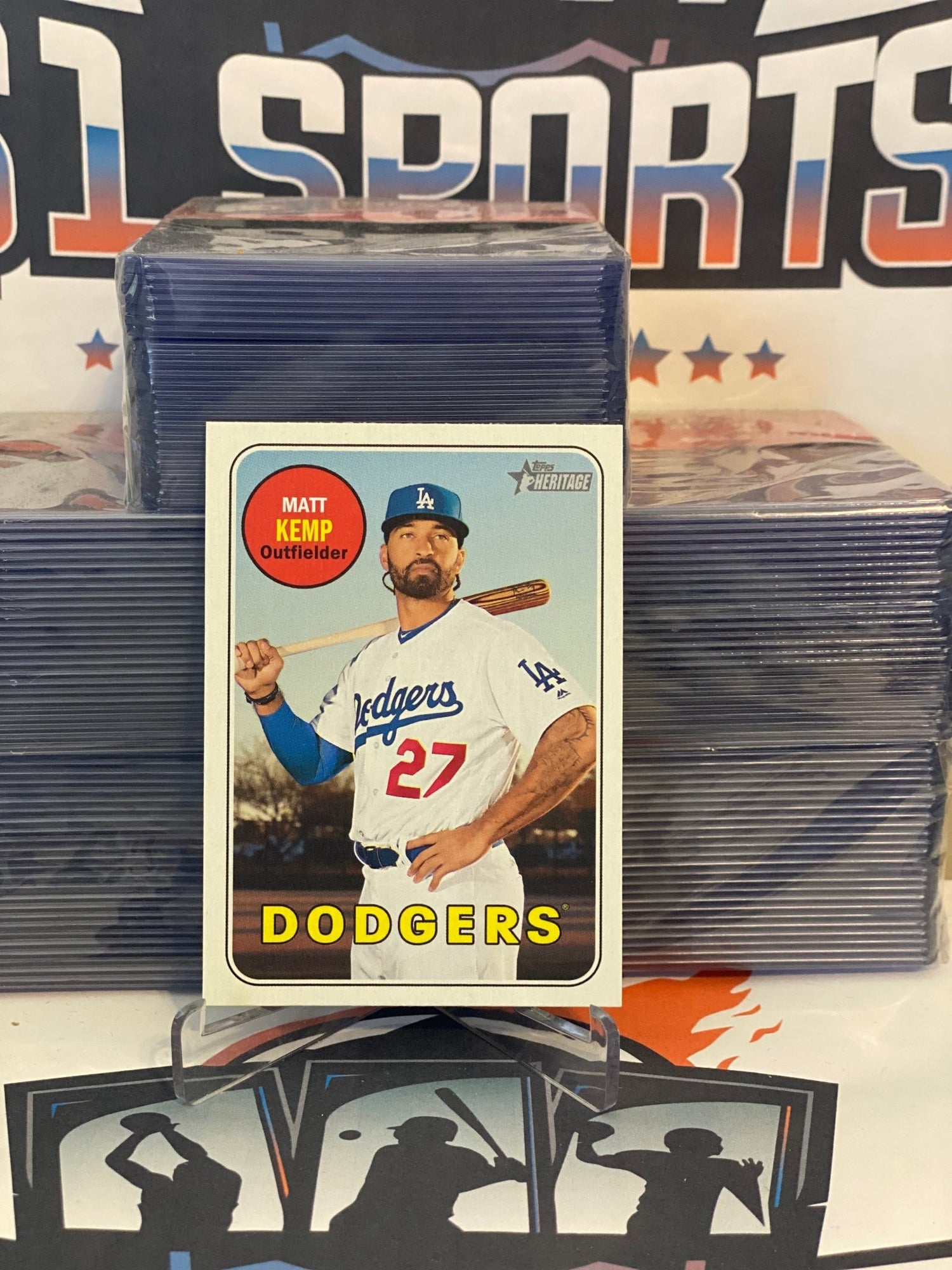 2018 Topps Heritage (Short Print) Matt Kemp #713